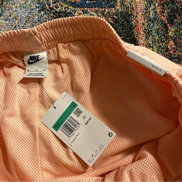 Nike | Shorts | Nike Sportswear Pink Salmon Woven Flow Shorts Mens Sz ...